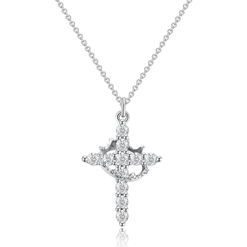 Crown Cross Necklace