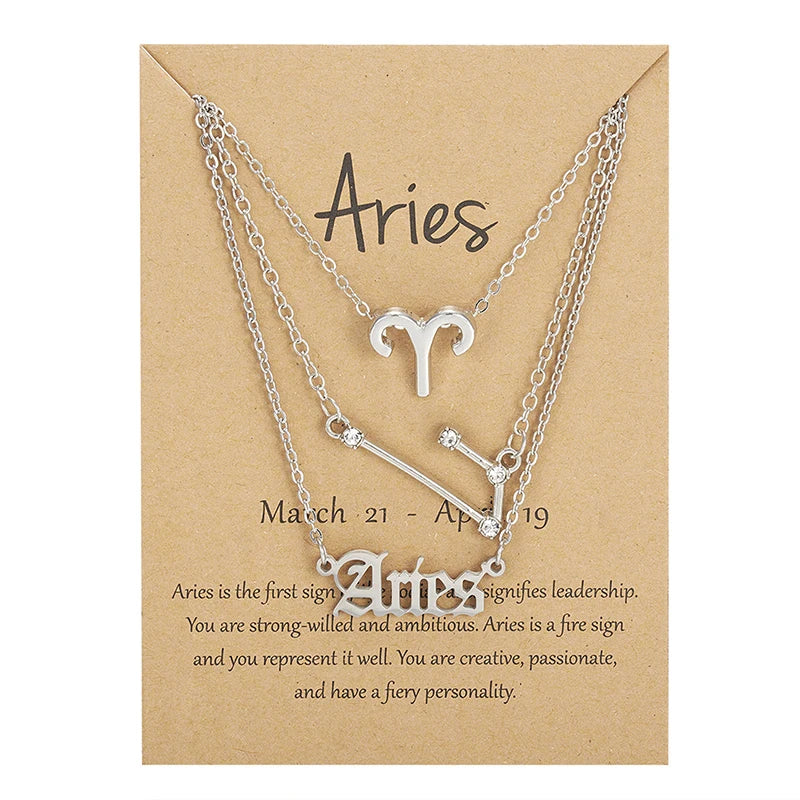 Zodiac Necklace Set