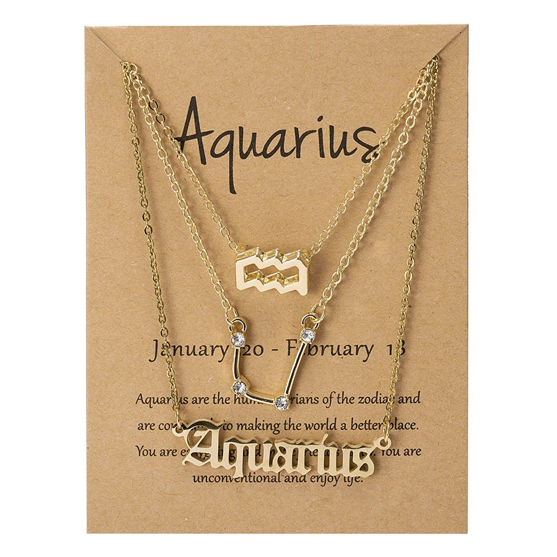 Zodiac Necklace Set