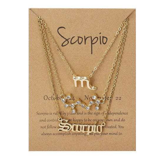 Zodiac Necklace Set