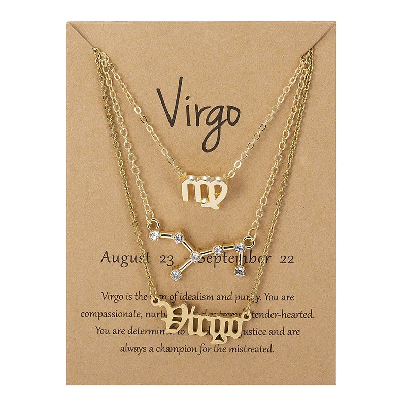 Zodiac Necklace Set