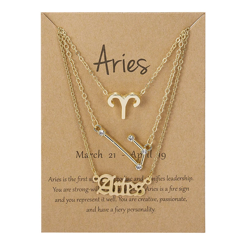 Zodiac Necklace Set