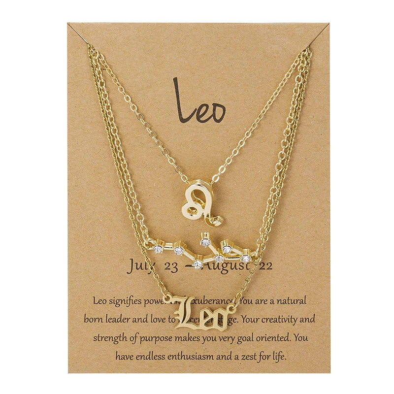 Zodiac Necklace Set