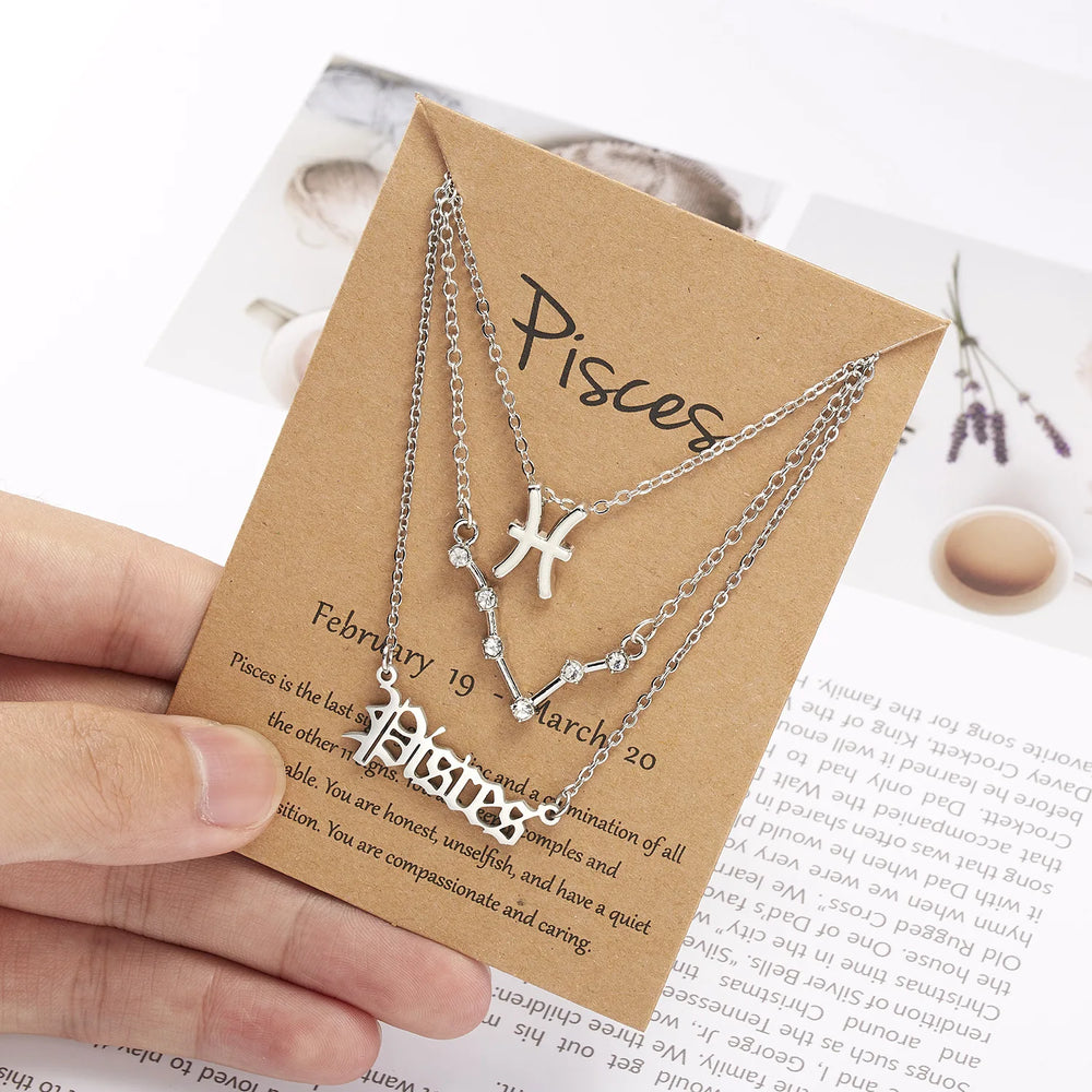 Zodiac Necklace Set