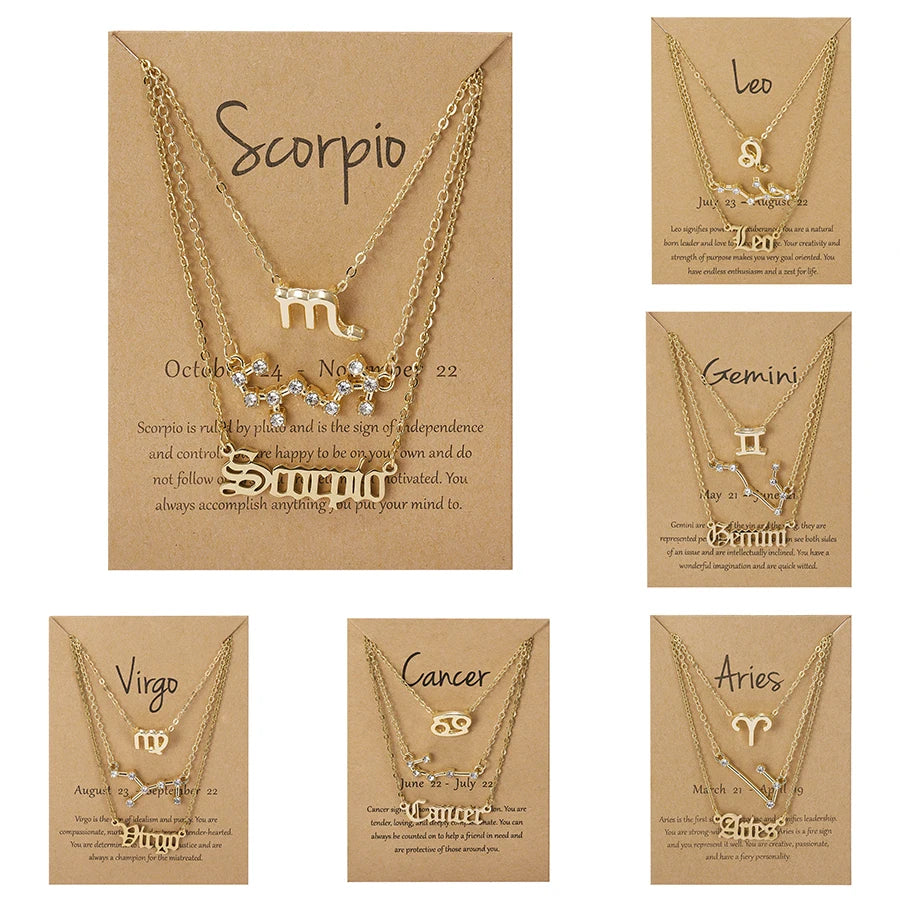 Zodiac Necklace Set