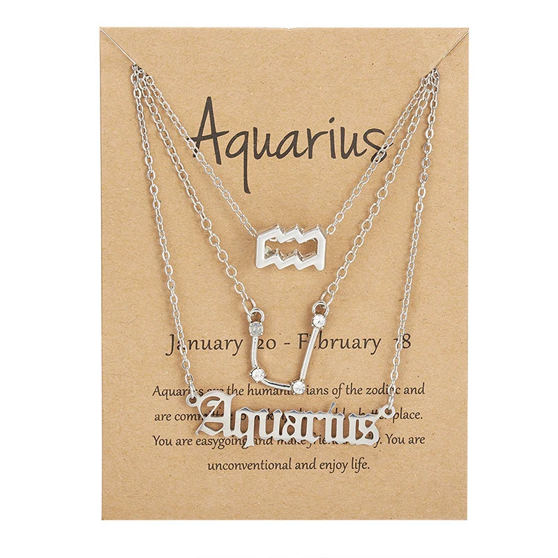 Zodiac Necklace Set